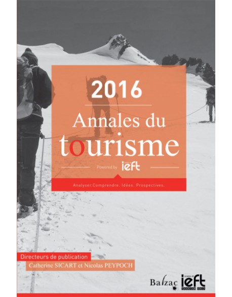 Annales du tourisme 2016